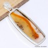 Pendentif Agate du Montana (Yellowstone) rectangulaire allongé Bijoux en Agate Montana CWA90.2
