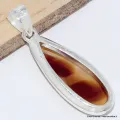 Bijou Agate du Montana (Yellowstone) forme goutte - Bijoux en Agate