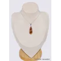 Bijou Agate du Montana (Yellowstone) forme goutte - Bijoux en Agate