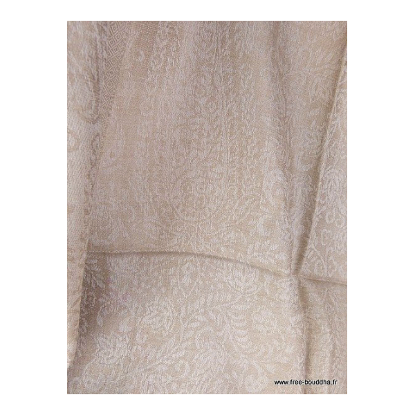 Châle pour femme laine très fine beige taupe Tous les pashminas CHALF21