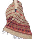 Châle ethnique népalais rouille beige 100 x 200 cm Grand Châle népalais 100 x 200 cm GCE6