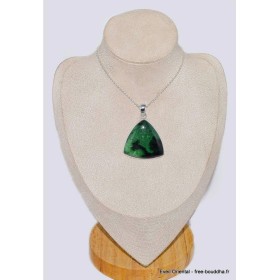 Pendentif triangulaire en Jade vert Transvaal Bijoux en Jade CWA91