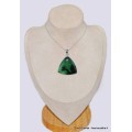 Pendentif triangulaire en Jade vert Transvaal Bijoux en Jade CWA91