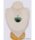 Pendentif bijou semi-rond en Jade Transvaal hydrogrossulaire Bijoux en Jade CWA91.2