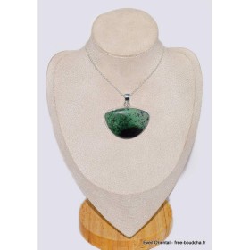 Pendentif bijou semi-rond en Jade Transvaal hydrogrossulaire Bijoux en Jade CWA91.2