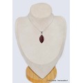 Pendentif marquise Oeil de Tigre rouge facetté Pendentifs pierres naturelles CWA89.1