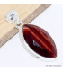 Pendentif marquise Oeil de Tigre rouge facetté Pendentifs pierres naturelles CWA89.1