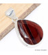 Pendentif goutte Oeil de Tigre rouge facetté Bijoux en Oeil de Taureau CWA89.2