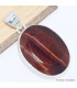 Pendentif bijou oval Oeil de Taureau facetté Pendentifs pierres naturelles CWA89.4