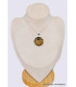 Bijou Pendentif Oeil de Tigre facetté forme ronde Pendentifs pierres naturelles cwa93.3