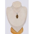 Bijou Pendentif Oeil de Tigre facetté marquise Pendentifs pierres naturelles cwa93.4