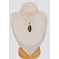 Bijou Pendentif Oeil de Tigre facetté marquise - Pendentifs pierres naturelles