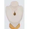 Pendentif Pierre naturelle Oeil de Tigre facetté forme goutte - Pendentifs pierres naturelles