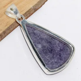 Bijou Pendentif Lepidolite triangulaire - Bijoux en Lepidolite
