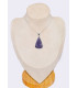 Bijou Pendentif Lepidolite triangulaire Bijoux en Lepidolite CWA95