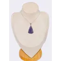 Bijou Pendentif Lepidolite triangulaire - Bijoux en Lepidolite