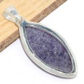Bijou Pendentif Lepidolite taille marquise Bijoux en Lepidolite CWA95.1