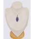 Bijou Pendentif Lepidolite taille marquise Bijoux en Lepidolite CWA95.1