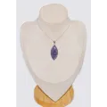 Bijou Pendentif Lepidolite taille marquise - Bijoux en Lepidolite
