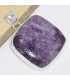 Gros Pendentif carré en Lépidolite Bijoux en Lepidolite CWA95.2