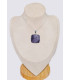 Gros Pendentif carré en Lépidolite Bijoux en Lepidolite CWA95.2