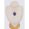 Pendentif argent lepidolite forme écusson Bijoux en Lepidolite CWA95.4