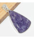 Pendentif argent lepidolite forme triangle Bijoux en Lepidolite CWA95.6