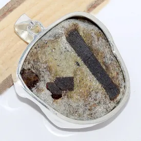 Imposant Pendentif pierre Staurolite porte-bonheur - Bijoux en Staurolite