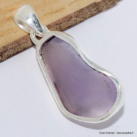 Pendentif en Quartz Lavande brut forme libre Pendentifs pierres naturelles CWA97.2