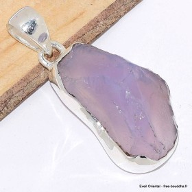 Pendentif en Quartz Lavande brut forme libre Pendentifs pierres naturelles CWA97.2