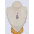 Pendentif en Quartz Lavande brut forme libre Pendentifs pierres naturelles CWA97.2