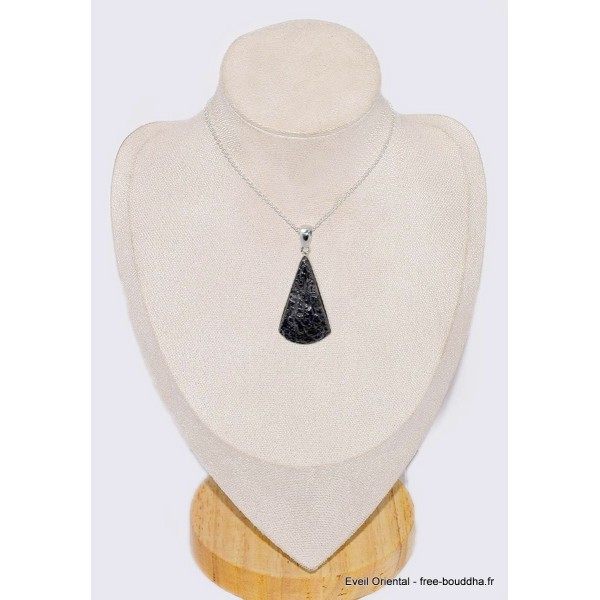 Pendentif argent Hématite Blister Pendentifs pierres naturelles CWA98.1