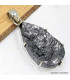Gros Pendentif argent Hématite Blister forme goutte-bn Pendentifs pierres naturelles CWA98.2-a