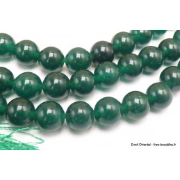 Mala de prières tibétain en Jade vert 8 mm Mala tibétain 108 perles MADP17