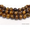 Mala de méditation 108 perles Oeil de Tigre grade AAA Mala tibétain 108 perles MADP20