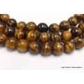 Mala tibétain de méditation 108 perles Oeil de Tigre grade AAA - Mala tibétain 108 perles