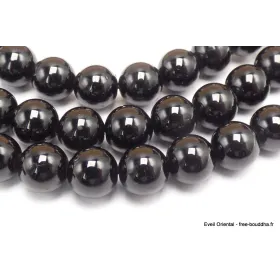 Mala tibétain108 perles Tourmaline noire - Mala tibétain 108 perles
