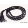 Collier mala tibétain 108 perles Tourmaline noire Mala tibétain 108 perles MADP22