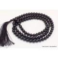 Collier mala tibétain 108 perles Tourmaline noire Mala tibétain 108 perles MADP22