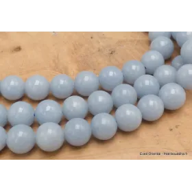 Mala tibétain 108 perles d'Angélite - Mala tibétain 108 perles