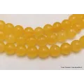 Mala tibetain de méditation 108 perles Jade Jaune 8 mm - Mala tibétain 108 perles