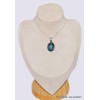 Pendentif Cyanite bleue mousse bleu sarcelles pierre facettée Pendentifs pierres naturelles CWA100.1