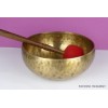 Bol tibétain de cérémonie full moon béni 26 cm Bols tibétains 7 métaux BFM5
