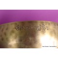 Bol tibétain de cérémonie full moon béni 26 cm Bols tibétains 7 métaux BFM5