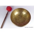 Bol tibétain de cérémonie full moon béni 26 cm Bols tibétains 7 métaux BFM5