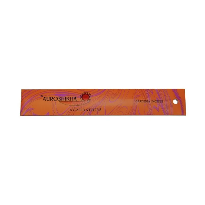 Encens bio ayurvédique Auroshikha Gardenia - Encens naturel bio Auroshika aux plantes