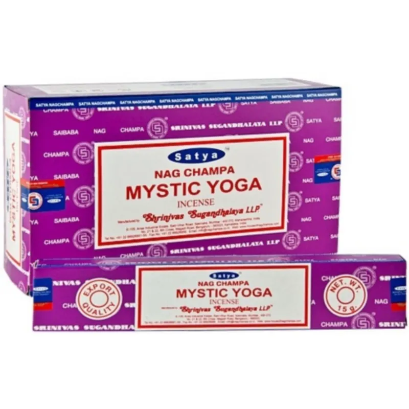 Encens indien Nag Champa Satya Mystic Yoga 15 gr - Encens indien traditionnel parfumé