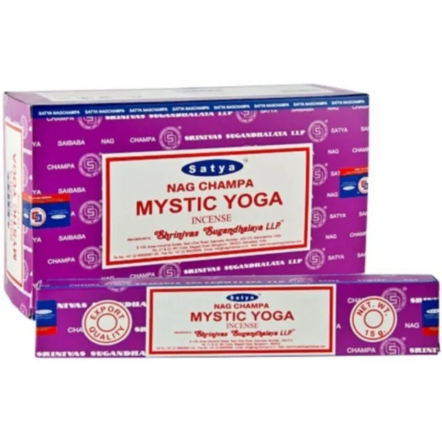 Encens indien Nag Champa Satya Mystic Yoga 15 gr - Encens indien traditionnel parfumé