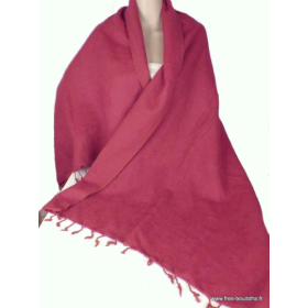 Châle laine de yach couleur rouge bordeau Châles laine de yak CPLY96