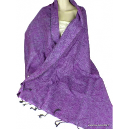 Châle laine de Yak violet violet Châles laine de yak CPLY74